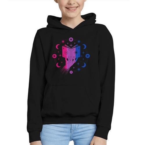 Magic Bi-Pride Book Of Cosmic Energy Graphic Youth Hoodie - Bookorys DE