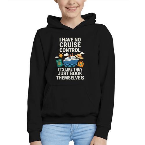 I Have No Cruise Control-It's Like They Book Themselves Graphic Youth Hoodie - Bookorys