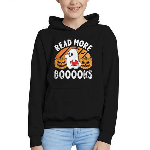 Read More Books Teacher Halloween Men Women Graphic Youth Hoodie - Bookorys