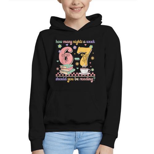 Reading 67 Teacher Six Seven Reading 6 7 Book Lover Graphic Youth Hoodie - Bookorys
