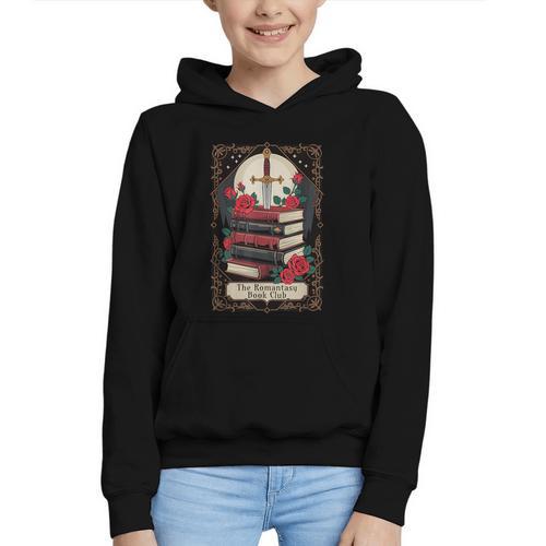 Romantasy Book Club Tarot Card Graphic Youth Hoodie - Bookorys CA
