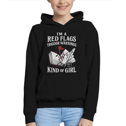Spicy Book Reader Morally Gray Dark Romance Bookish Graphic Youth Hoodie - Bookorys CA