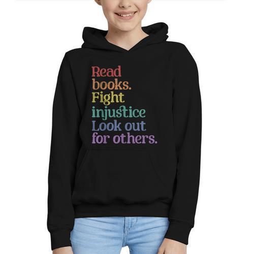 Stop Book Banning Pro Library Graphic Youth Hoodie - Bookorys AU