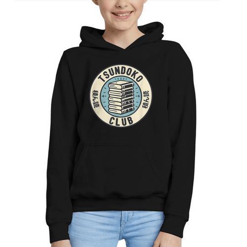 Tsundoku Club Book Lovers Bibliophile Booktok Reading Graphic Youth Hoodie - Bookorys DE