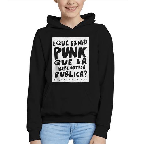 What's More Punk Than The Public Library Book Lover Graphic Youth Hoodie - Bookorys