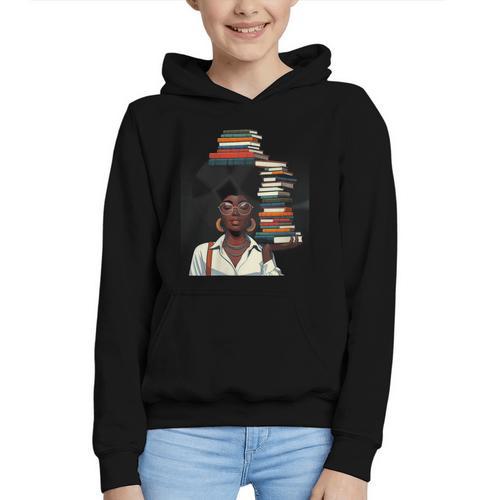 Women's Education Is Freedom Teacher Books Black History Month Graphic Youth Hoodie - Bookorys