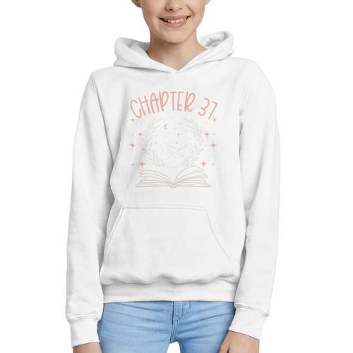 37th Birthday Women Book Lovers Chapter 37 Its My Birthday Graphic Youth Hoodie - Bookorys