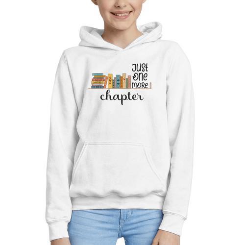Bookworm Woman Reading Fiction Novels Library Book Store Graphic Youth Hoodie - Bookorys