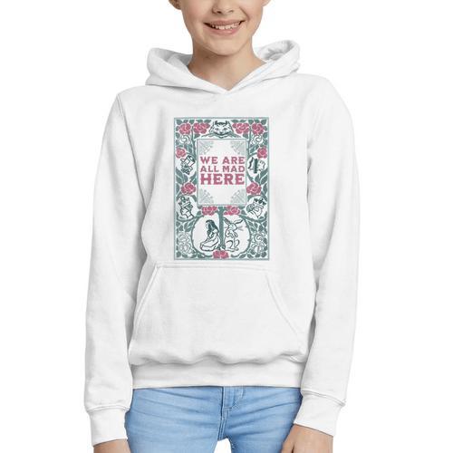 Cheshire Cat Alice In Wonderland Vintage Book Graphic Youth Hoodie - Bookorys CA