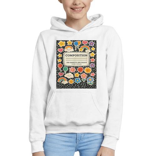 Composition Notebook Costume Teacher Matching Halloween Book Graphic Youth Hoodie - Bookorys AU