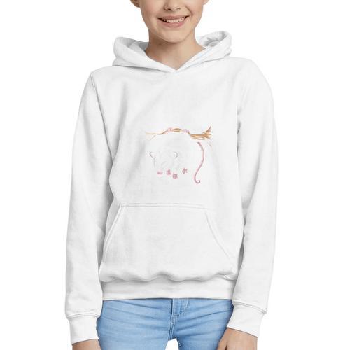 Read Books Be Weird Stay Feral Opossum Graphic Youth Hoodie - Bookorys DE