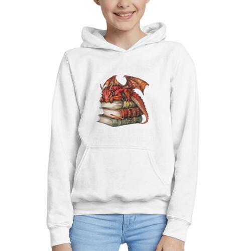 I Read Because Roasting People Is Frowned Upon Dragon Book Premium Tri-Blend Graphic Youth Hoodie - Bookorys