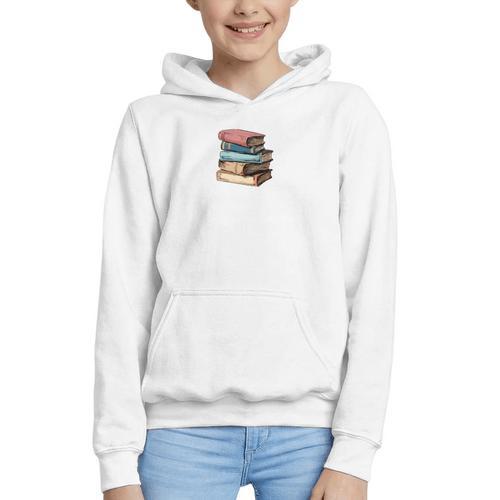 Retro Sometimes I Think I Read Too Much For Book Lover Graphic Youth Hoodie - Bookorys DE