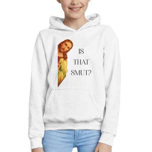 Is That Smut Jesus Book Spicy Smutty Books Graphic Youth Hoodie - Bookorys
