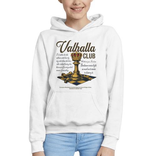 Valhalla Club Vintage Twisted Kings Sin Ana Book Love Alex Graphic Youth Hoodie - Bookorys