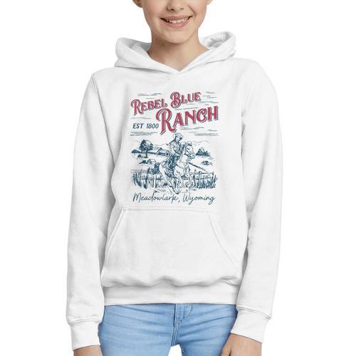 Western Book Love Cowboy Reader Bookish Bookworm Cowgirl Graphic Youth Hoodie - Bookorys DE