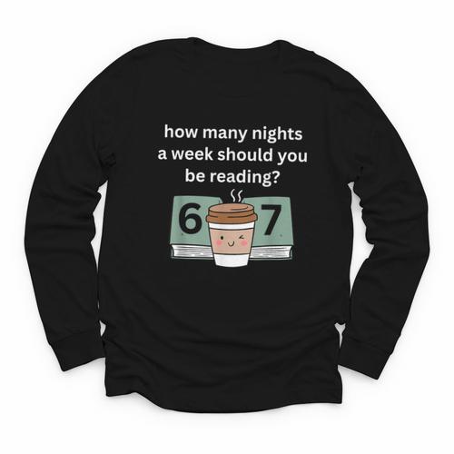 67 Meme English Teacher Reading Book Lover Humor Youth Long Sleeve Tee - Bookorys CA
