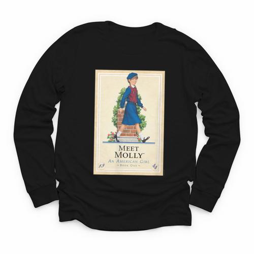 American Girl Meet Molly Book Cover Youth Long Sleeve Tee - Bookorys