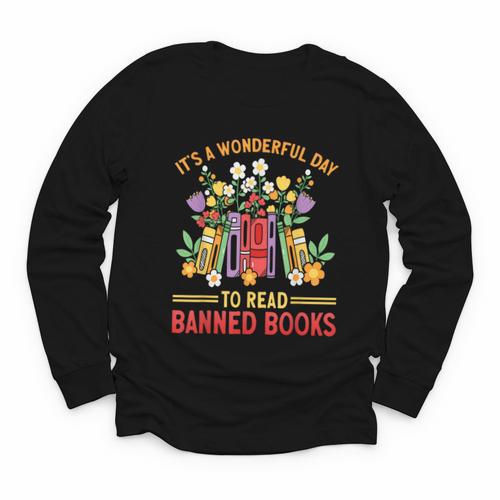 Banned Books Week Read Banned Books Youth Long Sleeve Tee - Bookorys