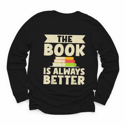 The Book Is Always Better Thriller Youth Long Sleeve Tee - Bookorys CA