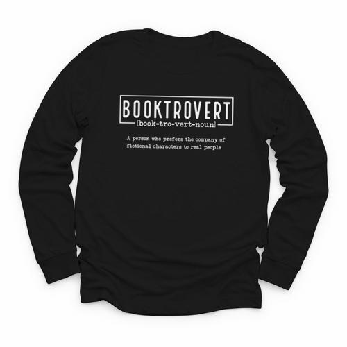Book Booktrovert Book Lovers Definition Youth Long Sleeve Tee - Bookorys AU
