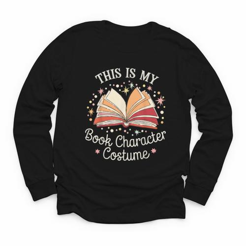 This Is My Book Character Costume Youth Long Sleeve Tee - Bookorys