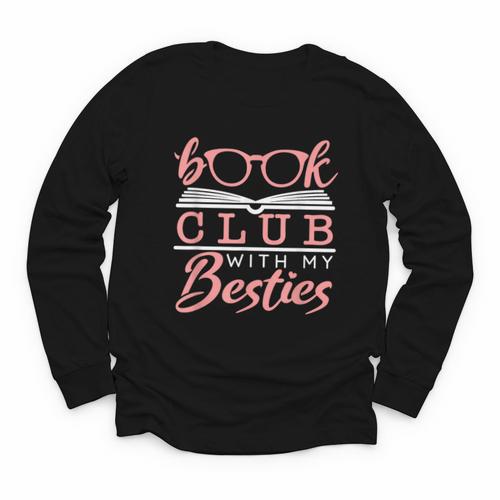 Book Club With My Besties Youth Long Sleeve Tee - Bookorys
