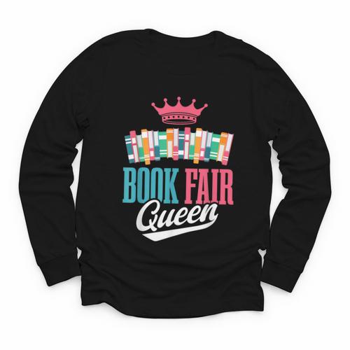 Book Fair Queen Youth Long Sleeve Tee - Bookorys CA