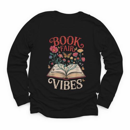 Book Fair Vibes Youth Long Sleeve Tee - Bookorys AU