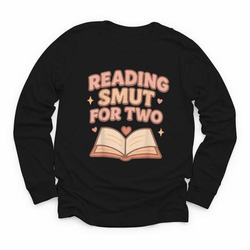 Book Lover Pregnancy Announcement Reveal Smut Youth Long Sleeve Tee - Bookorys