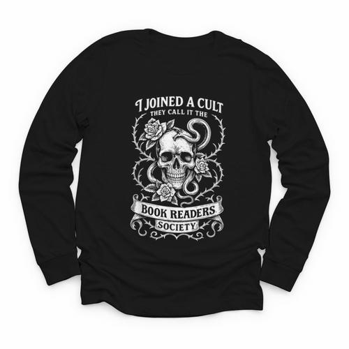 Book Readers Society Dark Romance Fantasy Bookworm Youth Long Sleeve Tee - Bookorys DE