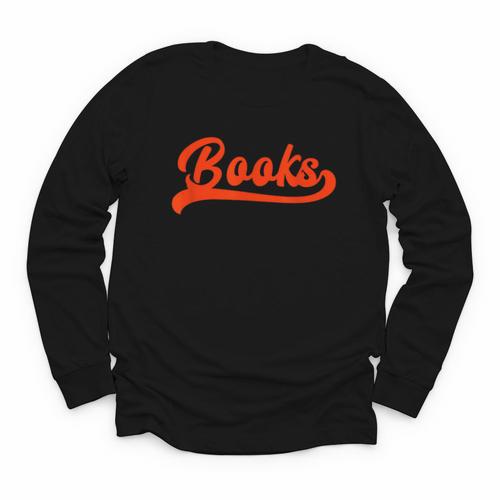Books Reader Librarian Book Lover Bookworm Library Reading Youth Long Sleeve Tee - Bookorys