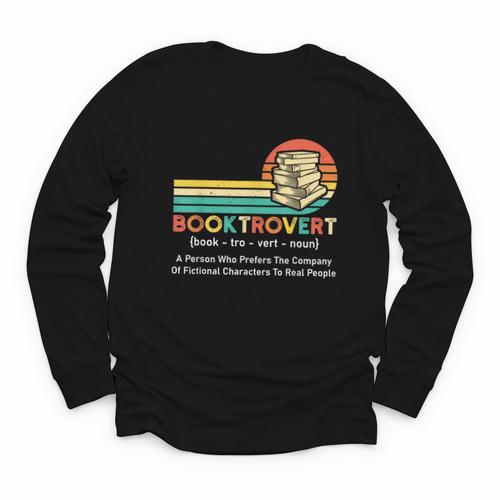 Booktrovert Definition Book Lover Youth Long Sleeve Tee - Bookorys DE
