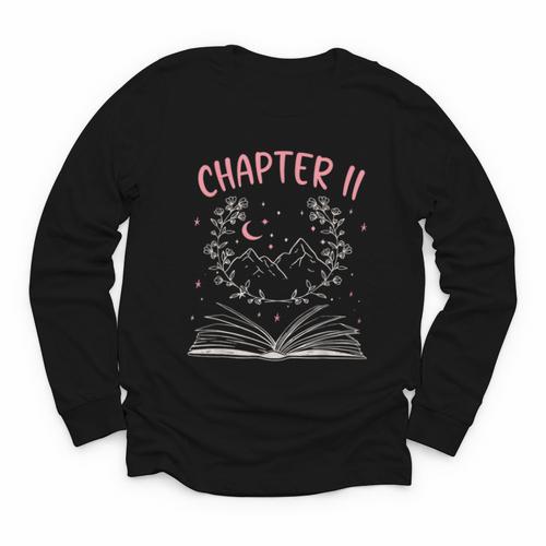 Chapter 11 Birthday Reading Book Lovers 11 Year Old Youth Long Sleeve Tee - Bookorys