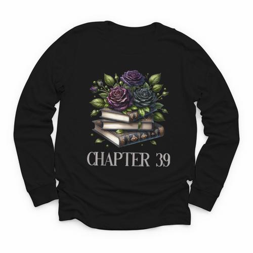 Chapter 39 39th Birthday Women Book Lovers Dark Romance Youth Long Sleeve Tee - Bookorys