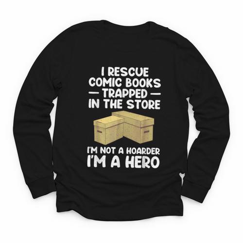 Cool Comic Book For Men Women Comic Book Collector Youth Long Sleeve Tee - Bookorys