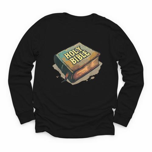 Cool Holy Bible Book Costume For Man And Woman Youth Long Sleeve Tee - Bookorys