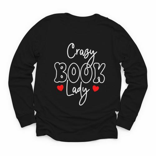 Crazy Book Lady Youth Long Sleeve Tee - Bookorys DE