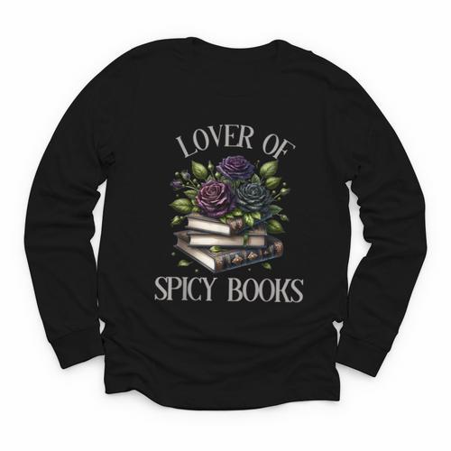 Dark Romance Book Lover Spicy Books Bookish Merch Morally Youth Long Sleeve Tee - Bookorys CA