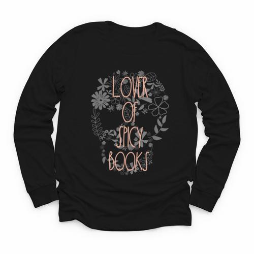 Dark Romance Book Lover Women Read Spicy Books Skeleton Dibs Youth Long Sleeve Tee - Bookorys