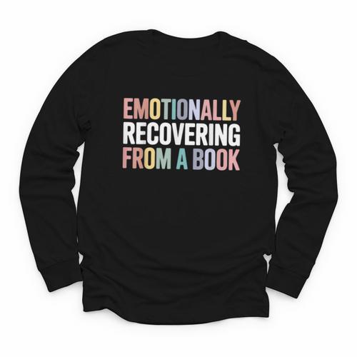Emotionally Recovering From a Book Reading Librarian Youth Long Sleeve Tee - Bookorys