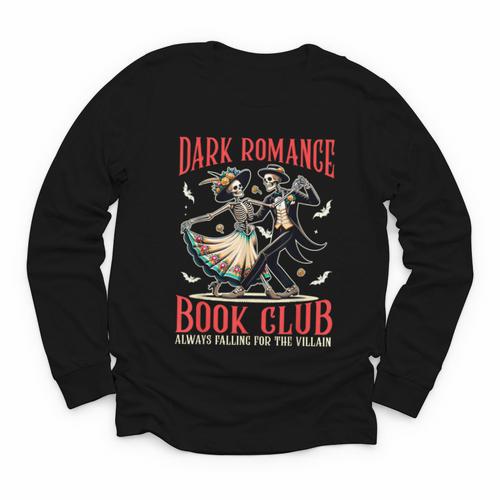 Enemies To Lovers Villain Reading Dark Romance Book Club Youth Long Sleeve Tee - Bookorys CA