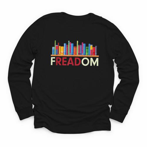 Freadom Anti-Banned Books – Read Banned Books Library Youth Long Sleeve Tee - Bookorys
