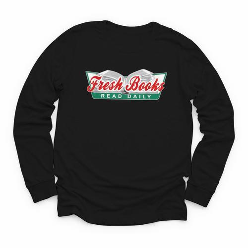 Fresh Books Read Daily Saying Reading And Book Youth Long Sleeve Tee - Bookorys