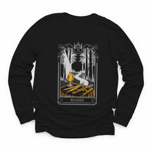 Gothic Book Lover Skeleton Youth Long Sleeve Tee - Bookorys DE