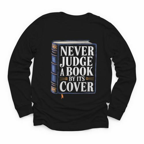 Never Judge a Book By Its Cover Youth Long Sleeve Tee - Bookorys