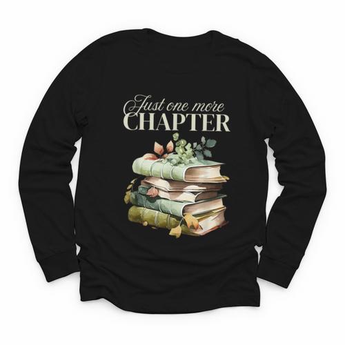 Just One More Chapter Book Lover Youth Long Sleeve Tee - Bookorys CA