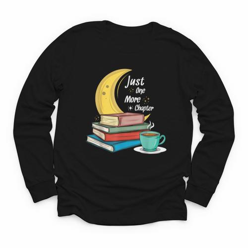 Just One More Chapter Love Book Reading Youth Long Sleeve Tee - Bookorys CA