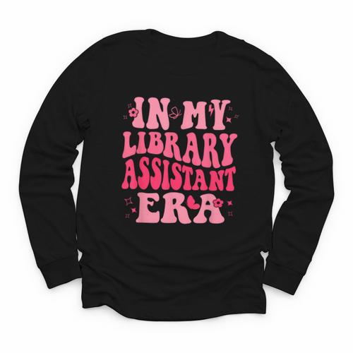 Librarian Assistant Shirt Books Reader Library Assistant Youth Long Sleeve Tee - Bookorys CA
