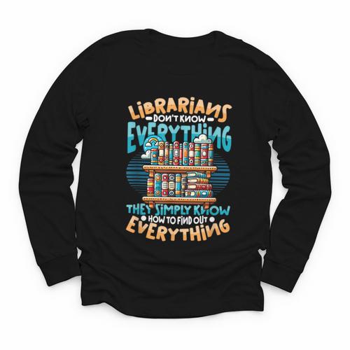 Librarian Book Lover Library Librarian Youth Long Sleeve Tee - Bookorys